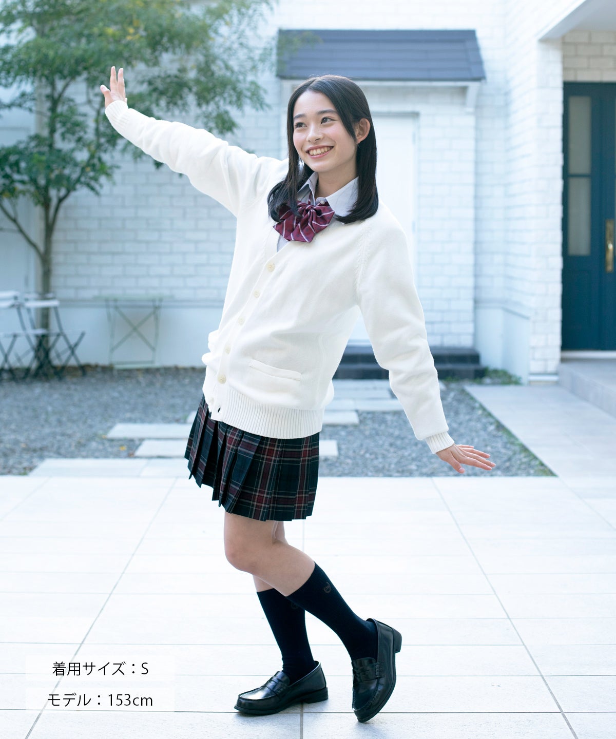 綿カーディガン(ホワイト) ARCUC-1011-07 | 原宿発の制服ブランド