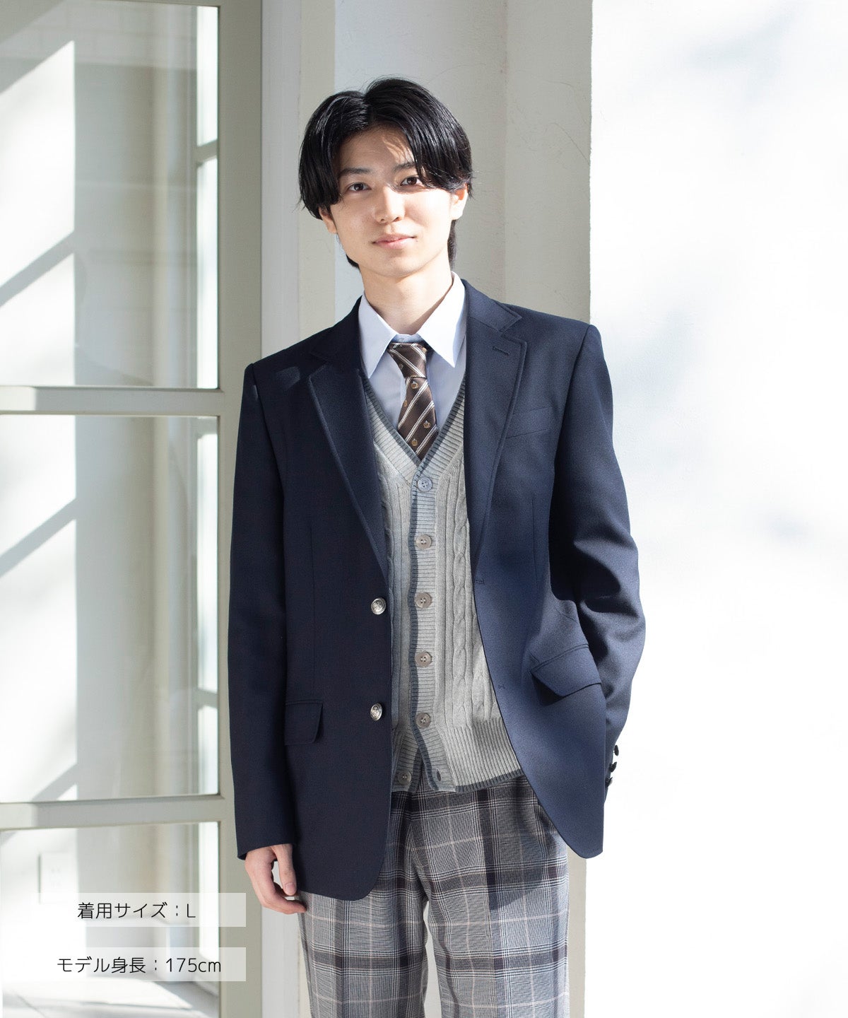 メンズブレザー(ネイビー) ARCUJ-2023-01 | 原宿発の制服ブランド