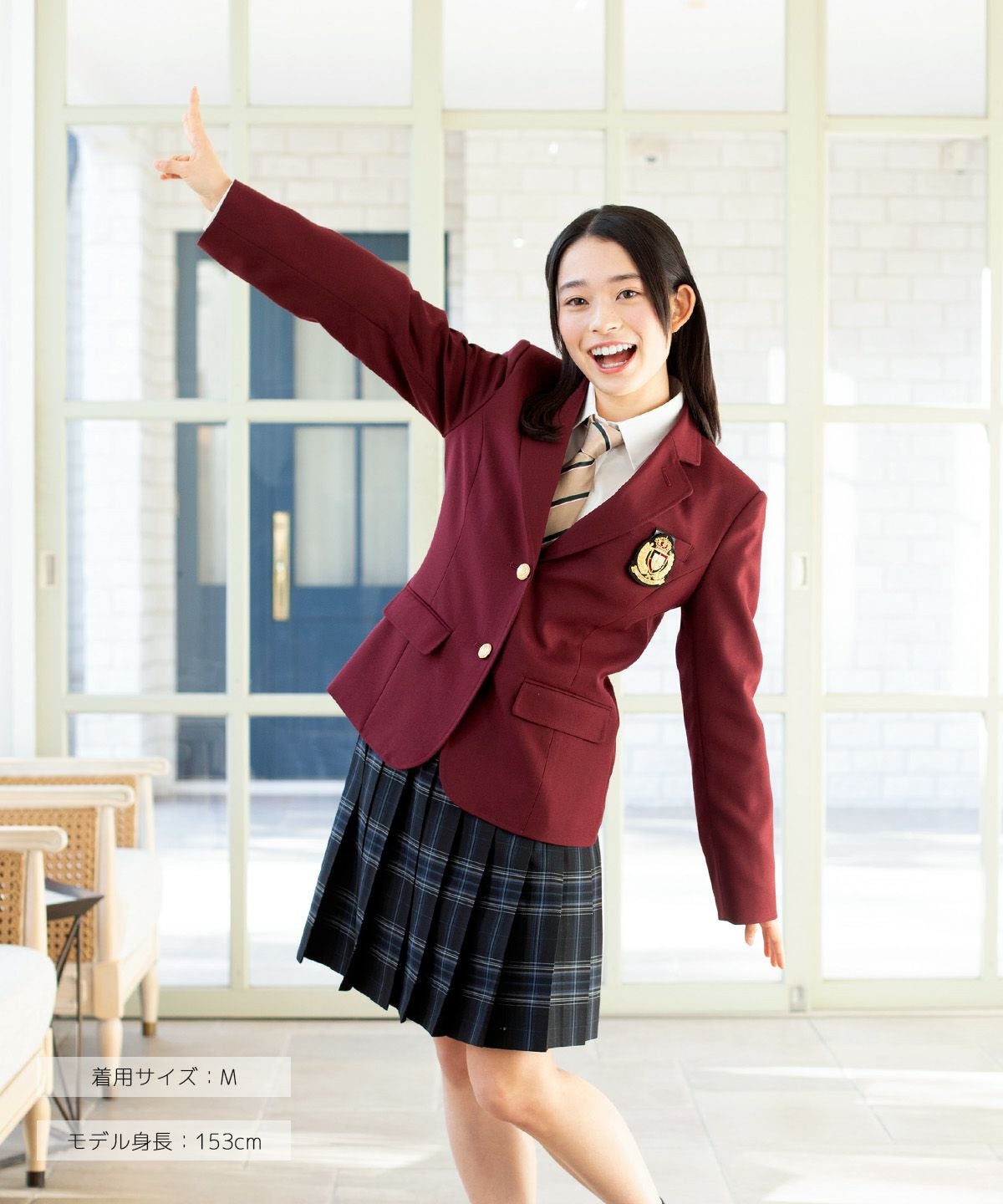 ブレザー　制服 レギュラーブレザー（バーガンディ） ARCJ-2023-37 | 原宿発の制服
