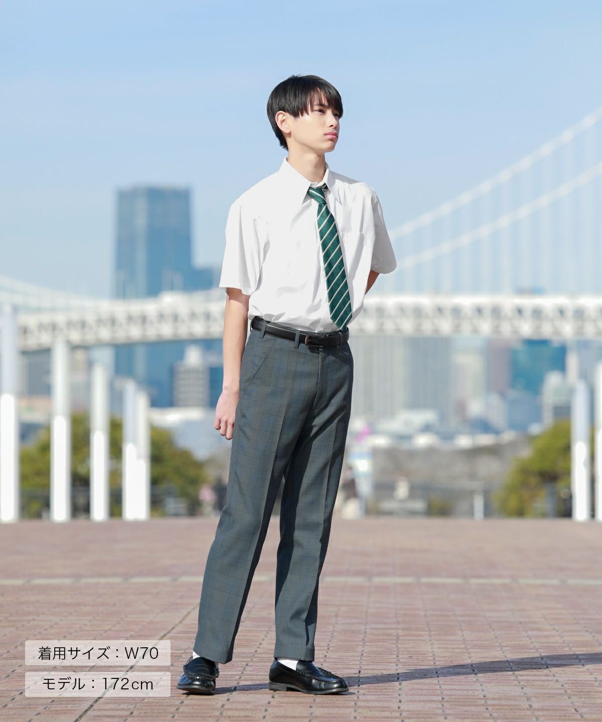 男女兼用 パンツ（グレンチェック3） ARCUP-1021 | 原宿発の制服