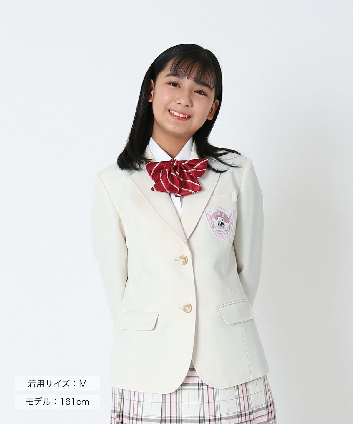 CONOMi×マイメロディ コラボブレザー(ホワイト) ARCJ-1015-07 | 原宿 CONOMi×マイメロディ コラボブレザー(ホワイト) ARCJ-1015-07 | 原宿