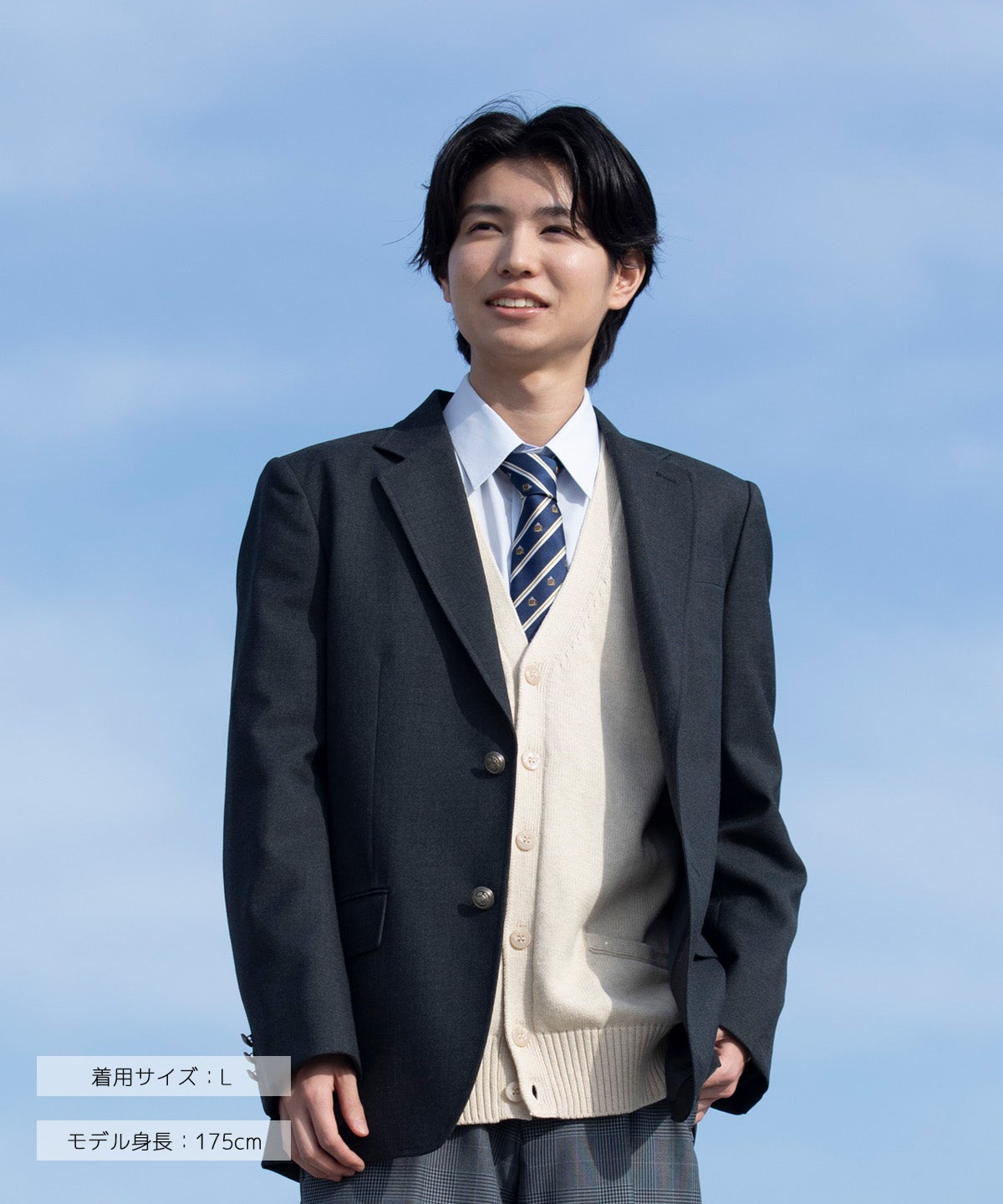 メンズブレザー(グレー)ARCUJ-2023-04 | 原宿発の制服ブランド CONOMi