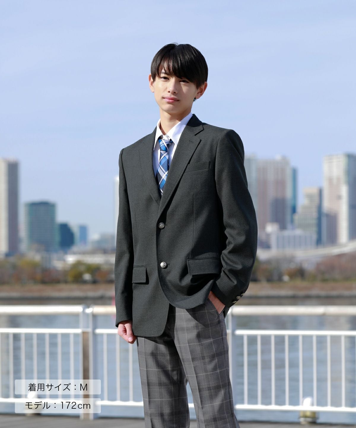 メンズブレザー(グレー)ARCUJ-2023-04 | 原宿発の制服ブランド CONOMi