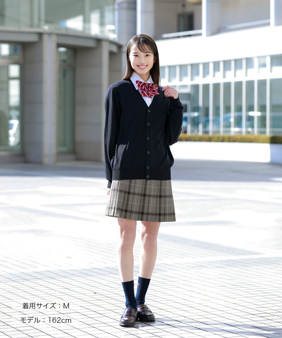 無地ウール混カーディガン(ネイビー) ARCPCC-2011-01 | 原宿発の制服