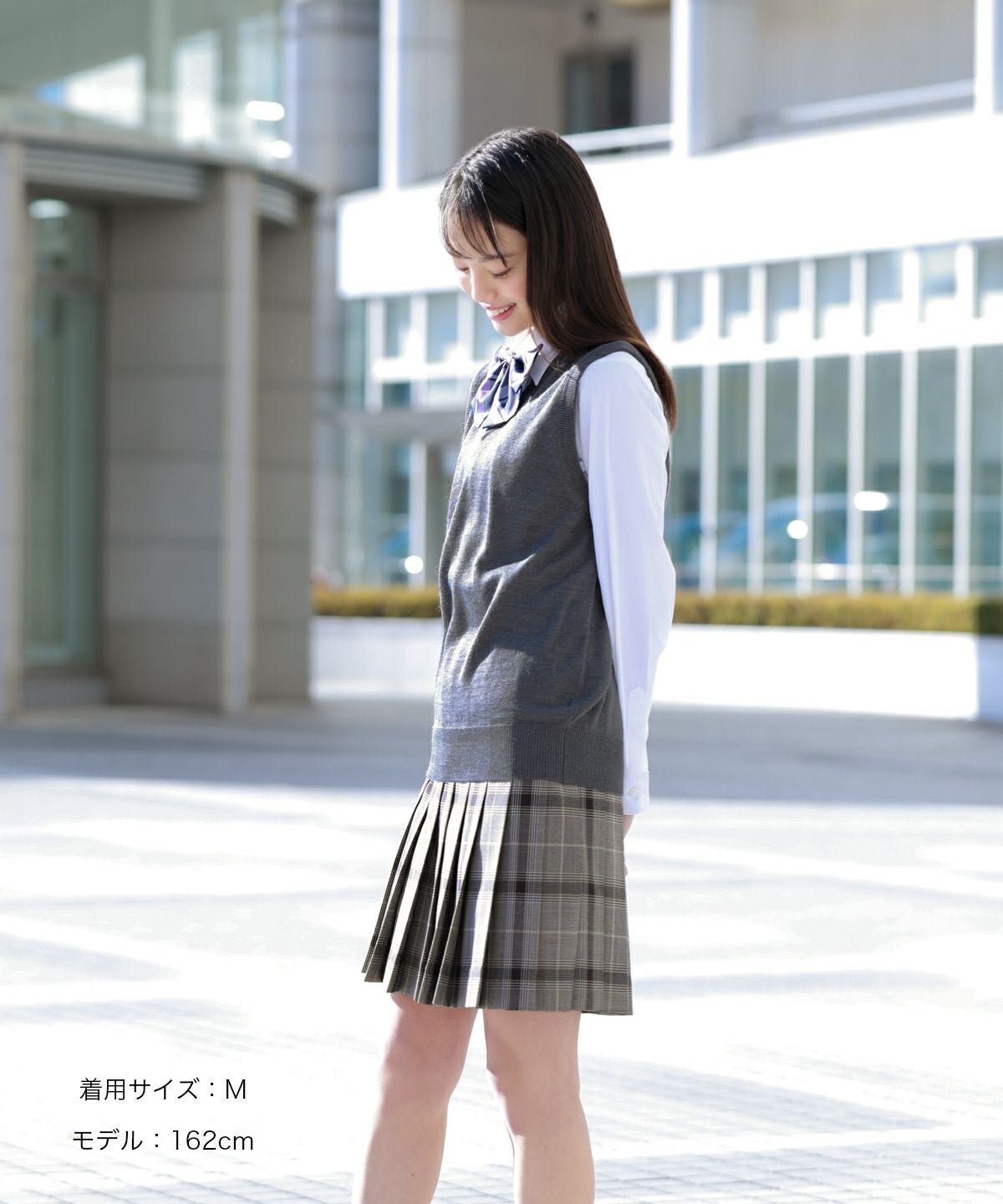 無地ウール混ベスト(グレー) ARCPV-2011-04 | 原宿発の制服ブランド