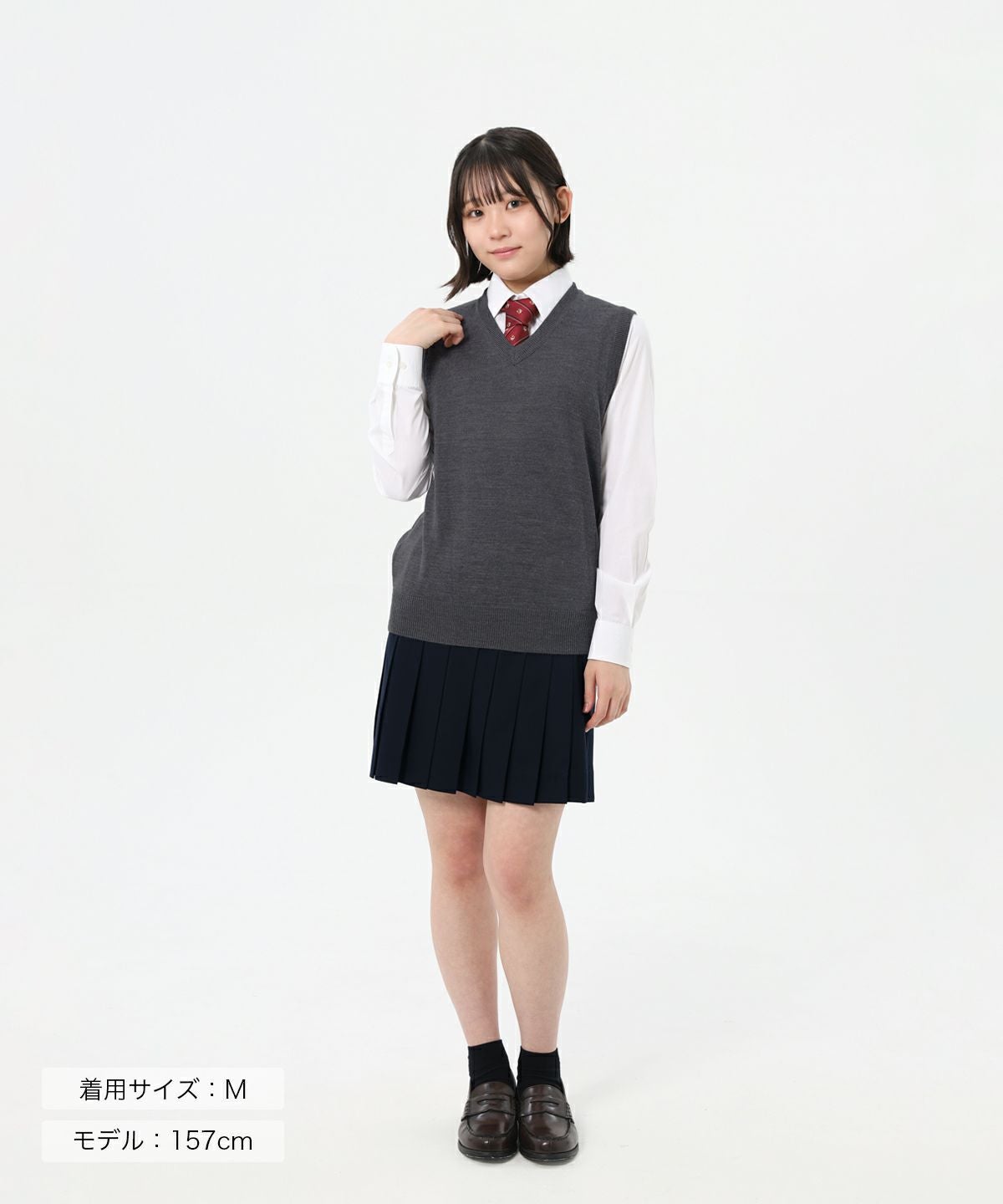 無地ウール混ベスト(グレー) ARCPV-2011-04 | 原宿発の制服ブランド
