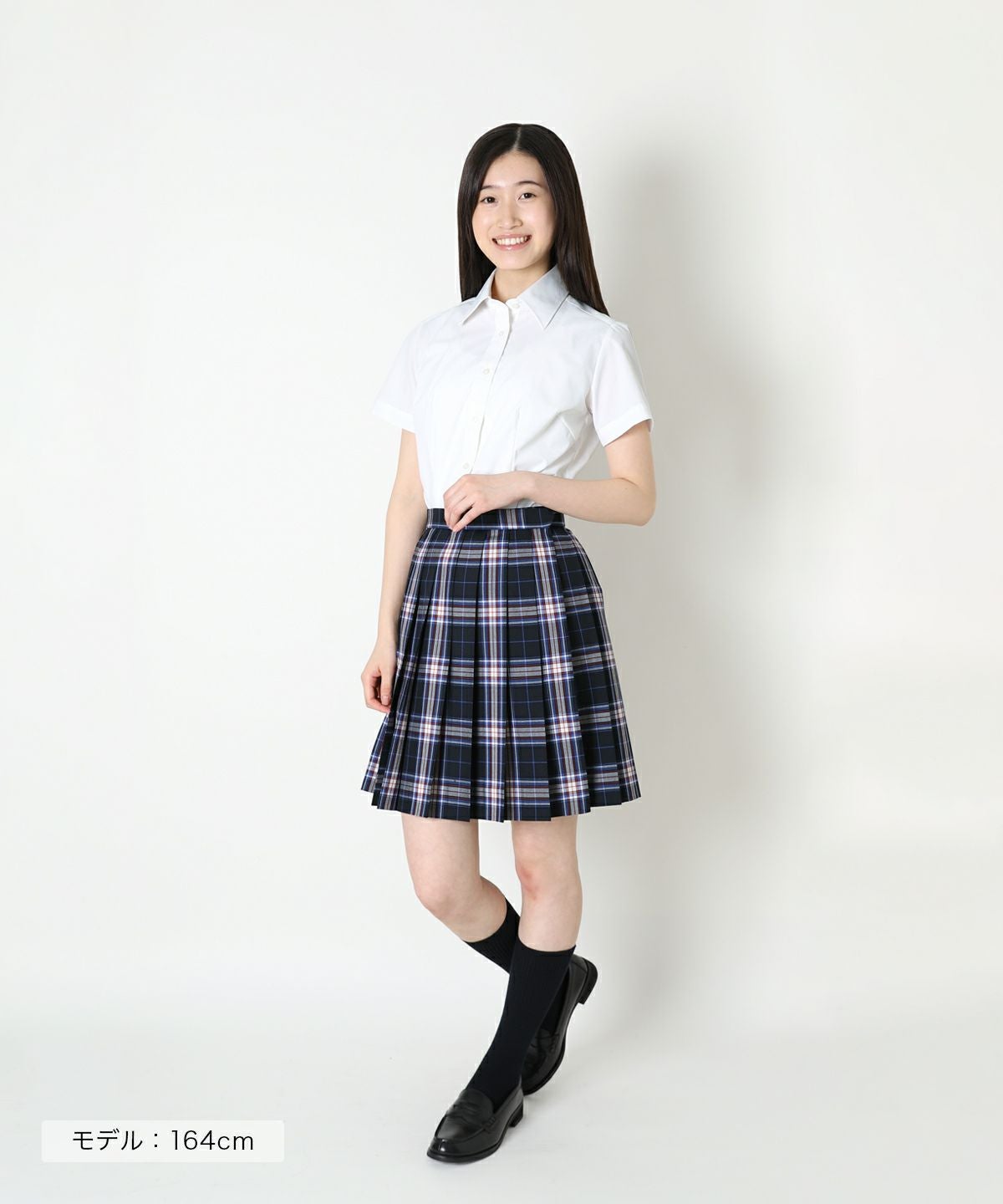This Uniform スカート サマースカート】ネイビー×ブルーレッド ARCS-2018 | 原宿発の制服