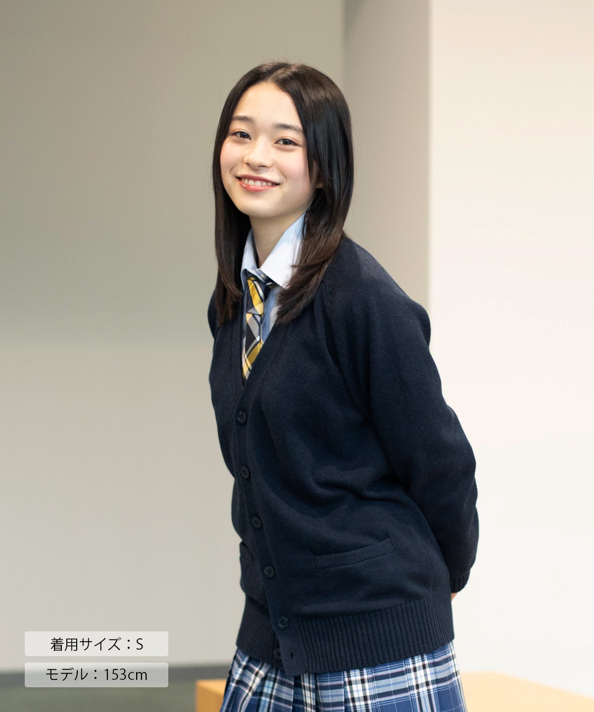 kinema パイルカーディガン Mサイズ 綿カーディガン(ネイビー) ARCUC-1011-01 | 原宿発の制服ブランド