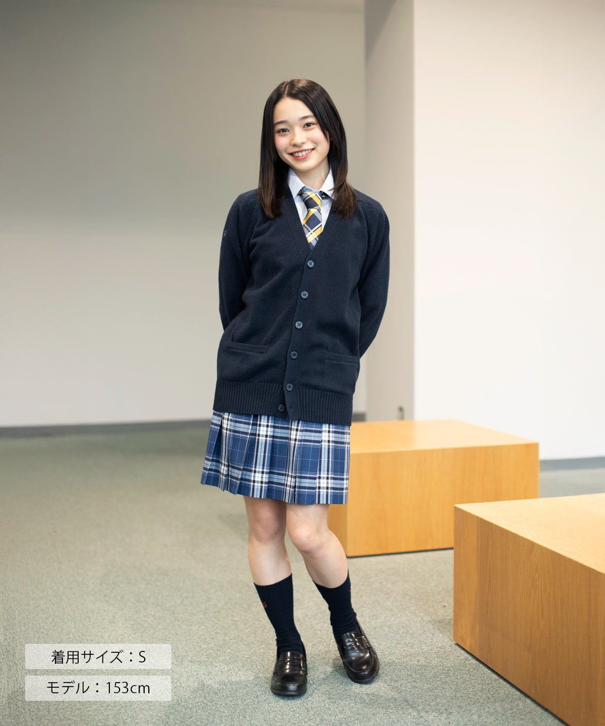綿カーディガン(ネイビー) ARCUC-1011-01 | 原宿発の制服ブランド