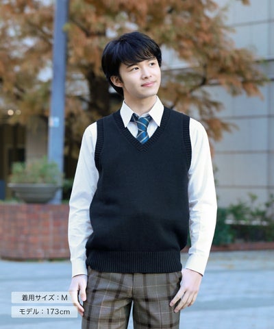 綿ベスト(ネイビー) ARCUV-3011MEN-01 | 原宿発の制服ブランド CONOMi 