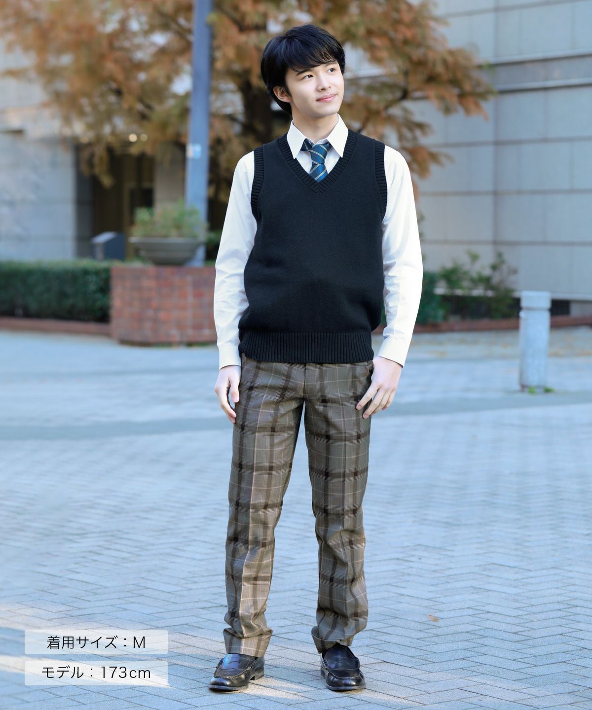 綿ベスト(ネイビー) ARCUV-3011MEN-01 | 原宿発の制服ブランド CONOMi