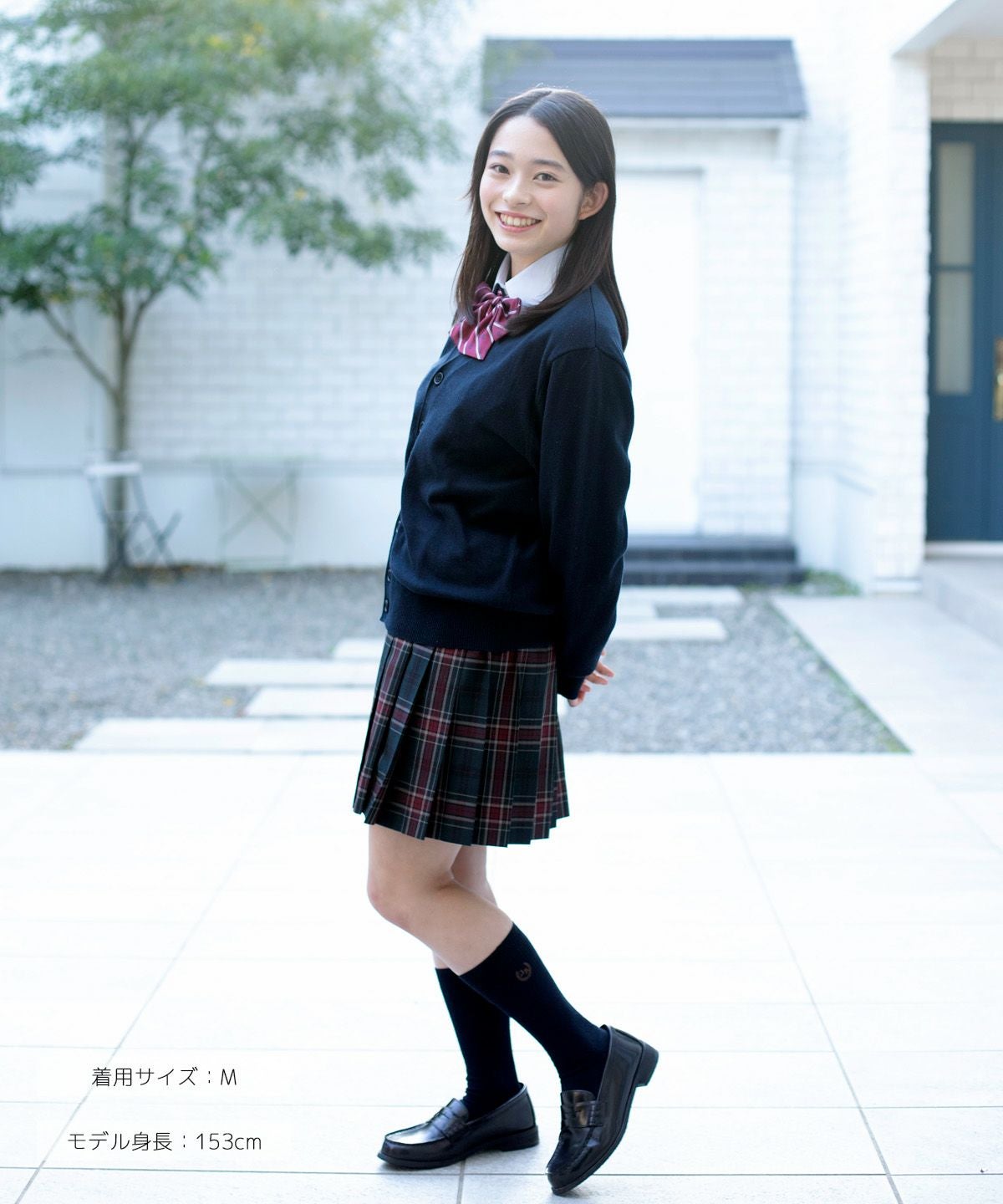 無地コットンカーディガン(ネイビー) ARCPCC-1011-01 | 原宿発の制服