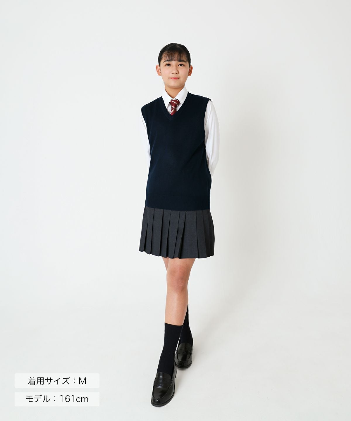 無地コットンベスト(ネイビー) ARCPV-1011-01 | 原宿発の制服ブランド