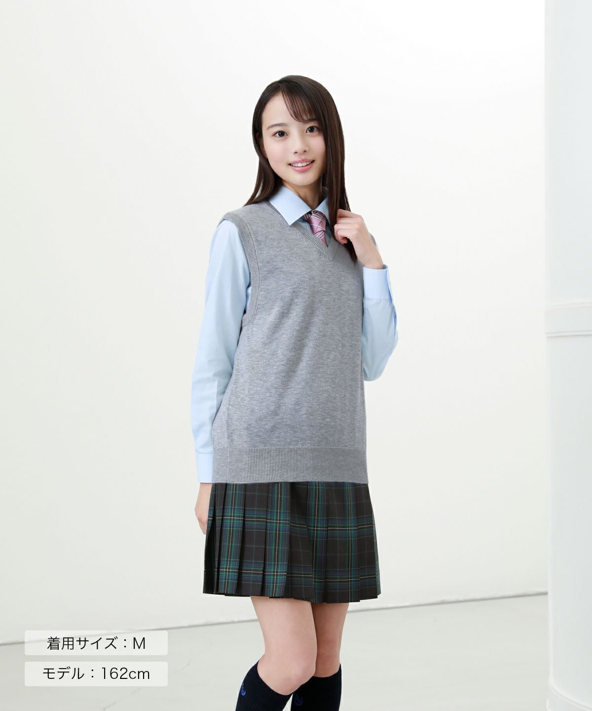 無地コットンベスト(グレー) ARCPV-1011-04 | 原宿発の制服ブランド