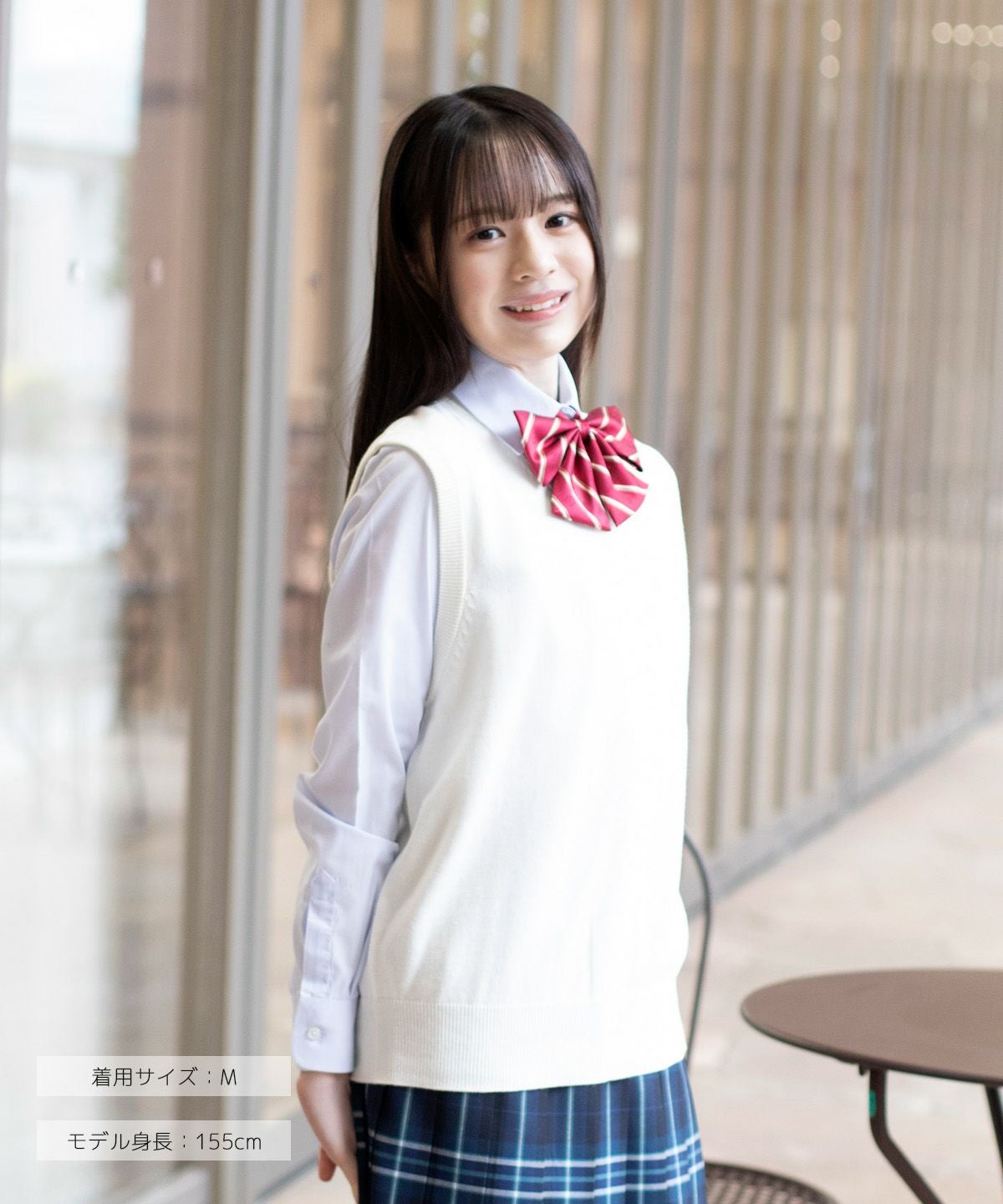うさとの服ベスト　ヘンプコットン生成りサイズ4 無地コットンベスト(ホワイト) ARCPV-1011-07 | 原宿発の制服ブランド