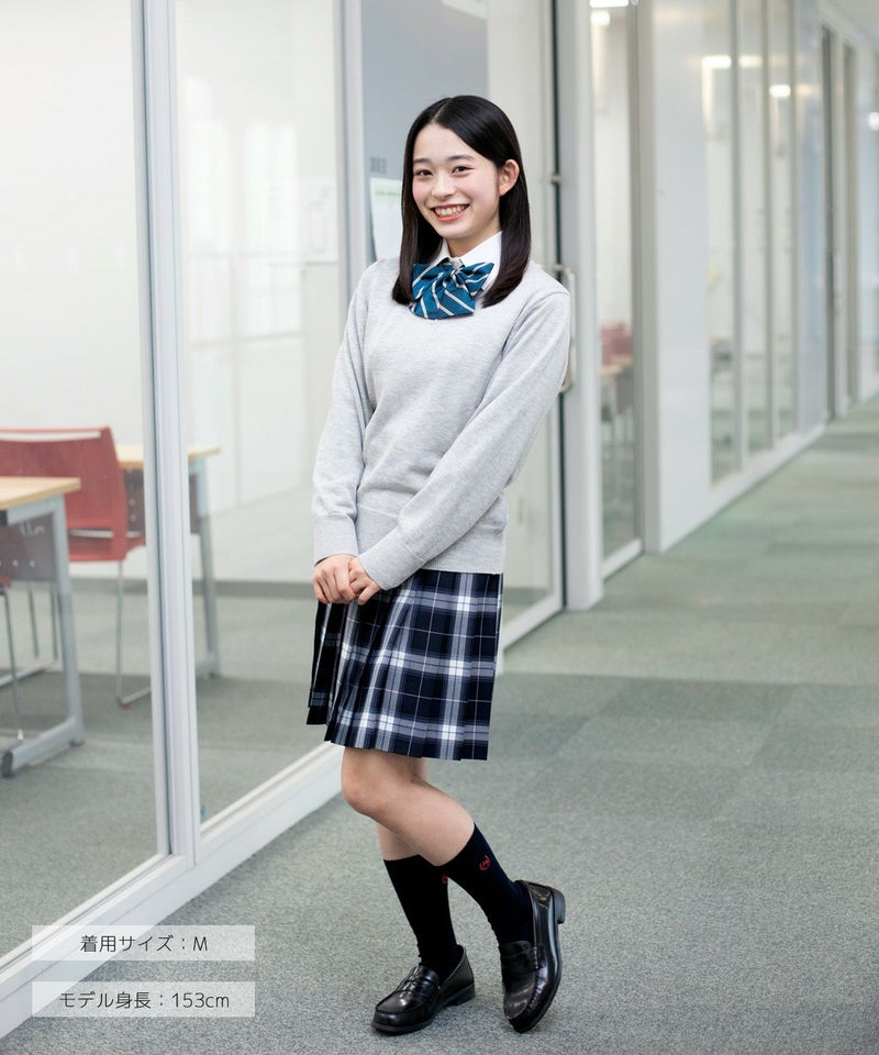 無地コットンセーター(グレー) ARCPSW-1011-04 | 原宿発の制服ブランド 