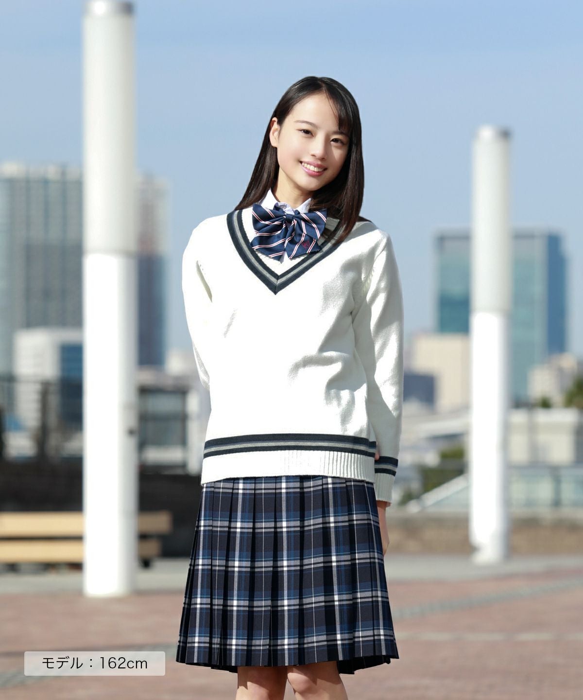 ネイビー×スカイブルー（ロング丈） ARCS-1072L58 | 原宿発の制服