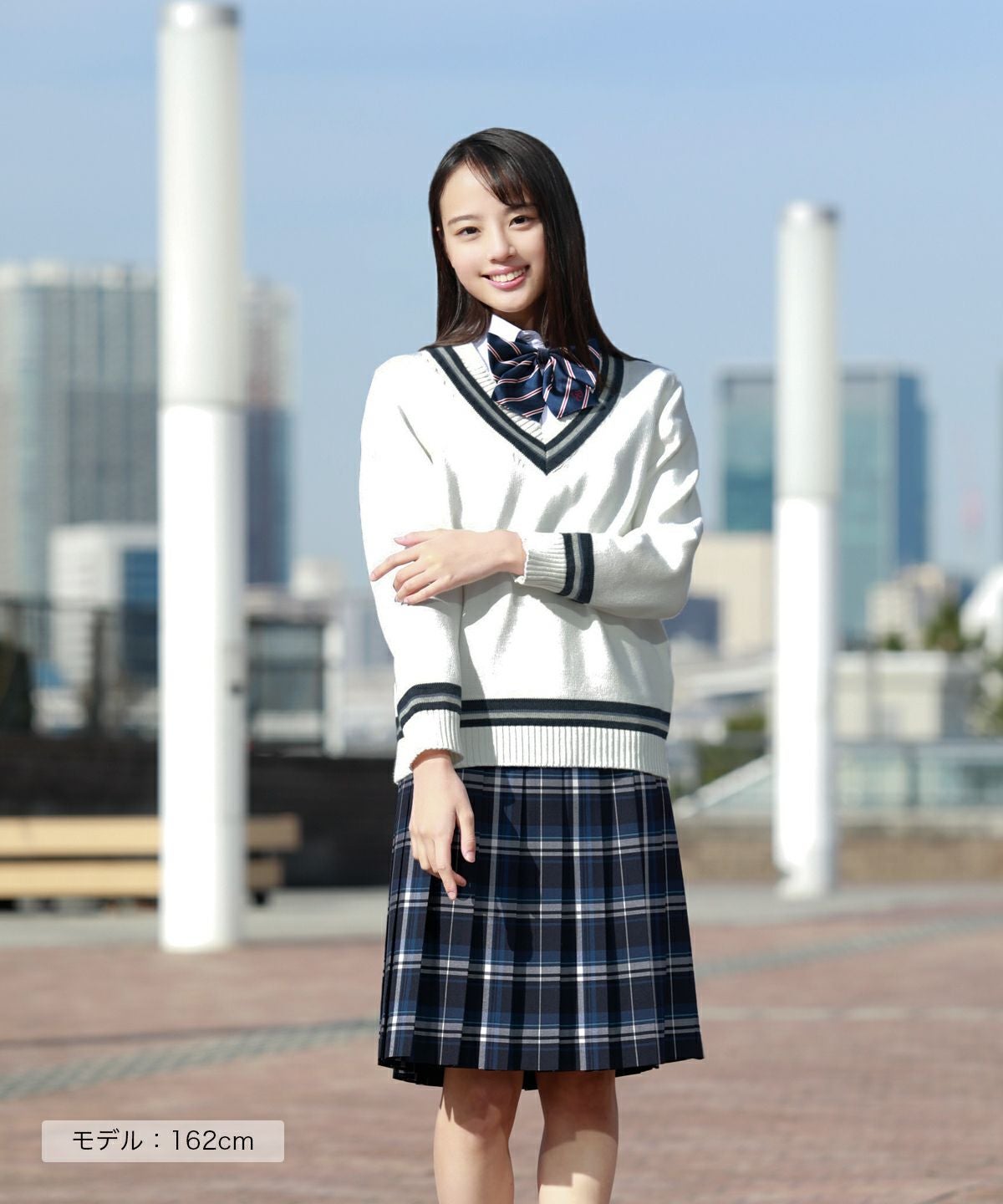 ネイビー×スカイブルー（ロング丈） ARCS-1072L58 | 原宿発の制服