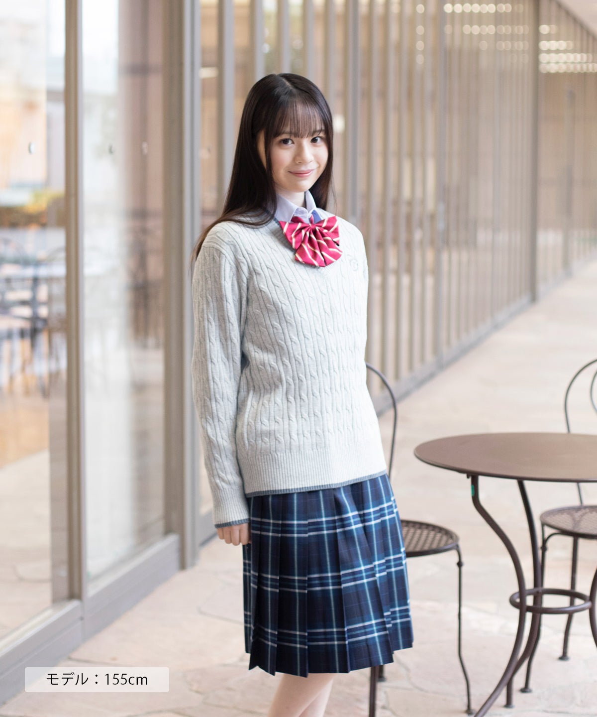 ネイビー×エメラルド（ロング丈） ARCS-1075L58 | 原宿発の制服