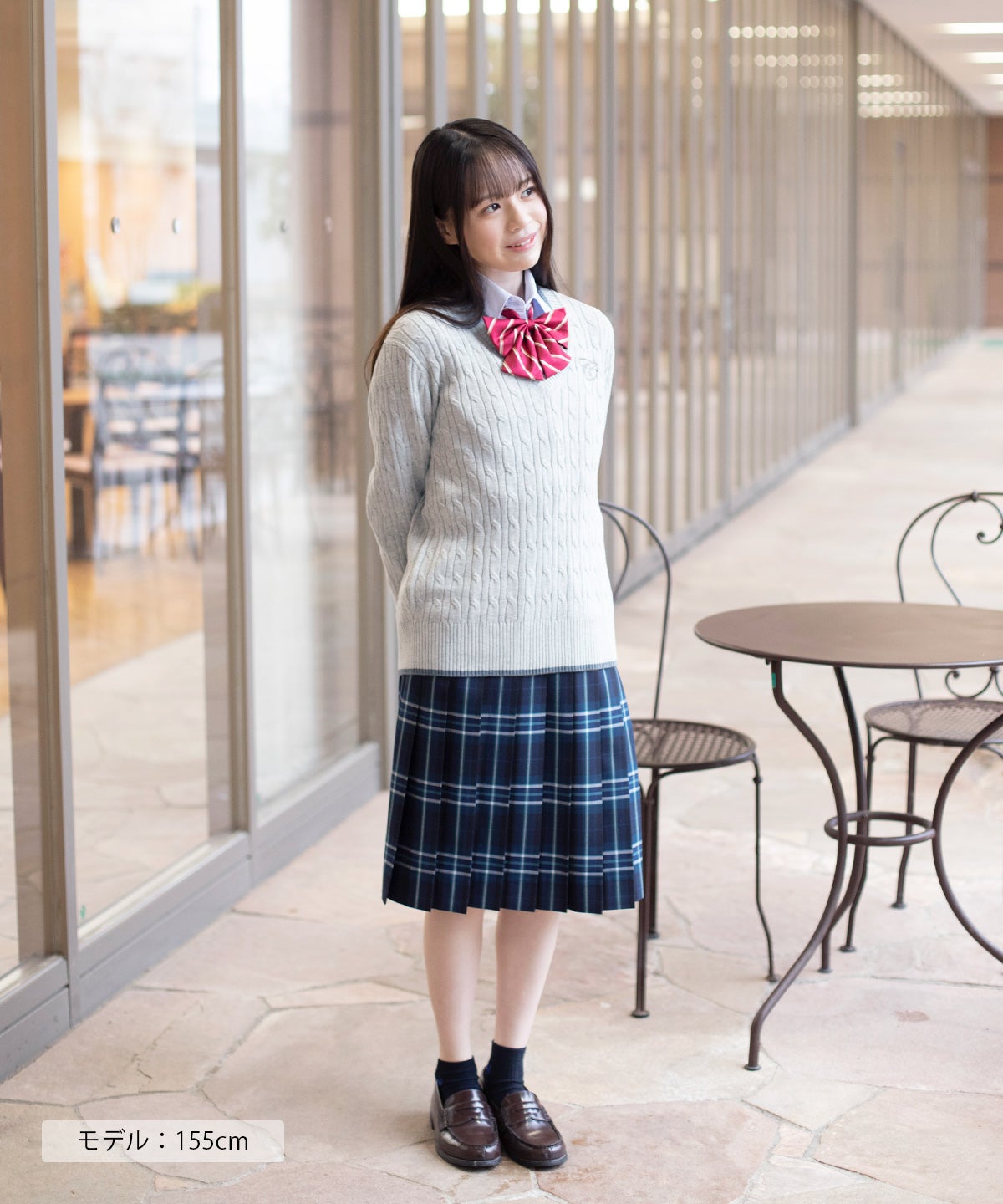 ネイビー×エメラルド（ロング丈） ARCS-1075L58 | 原宿発の制服