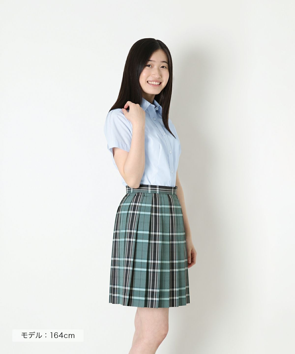 サマースカート】アクアブルー×ホワイト ARCS-2021 | 原宿発の制服