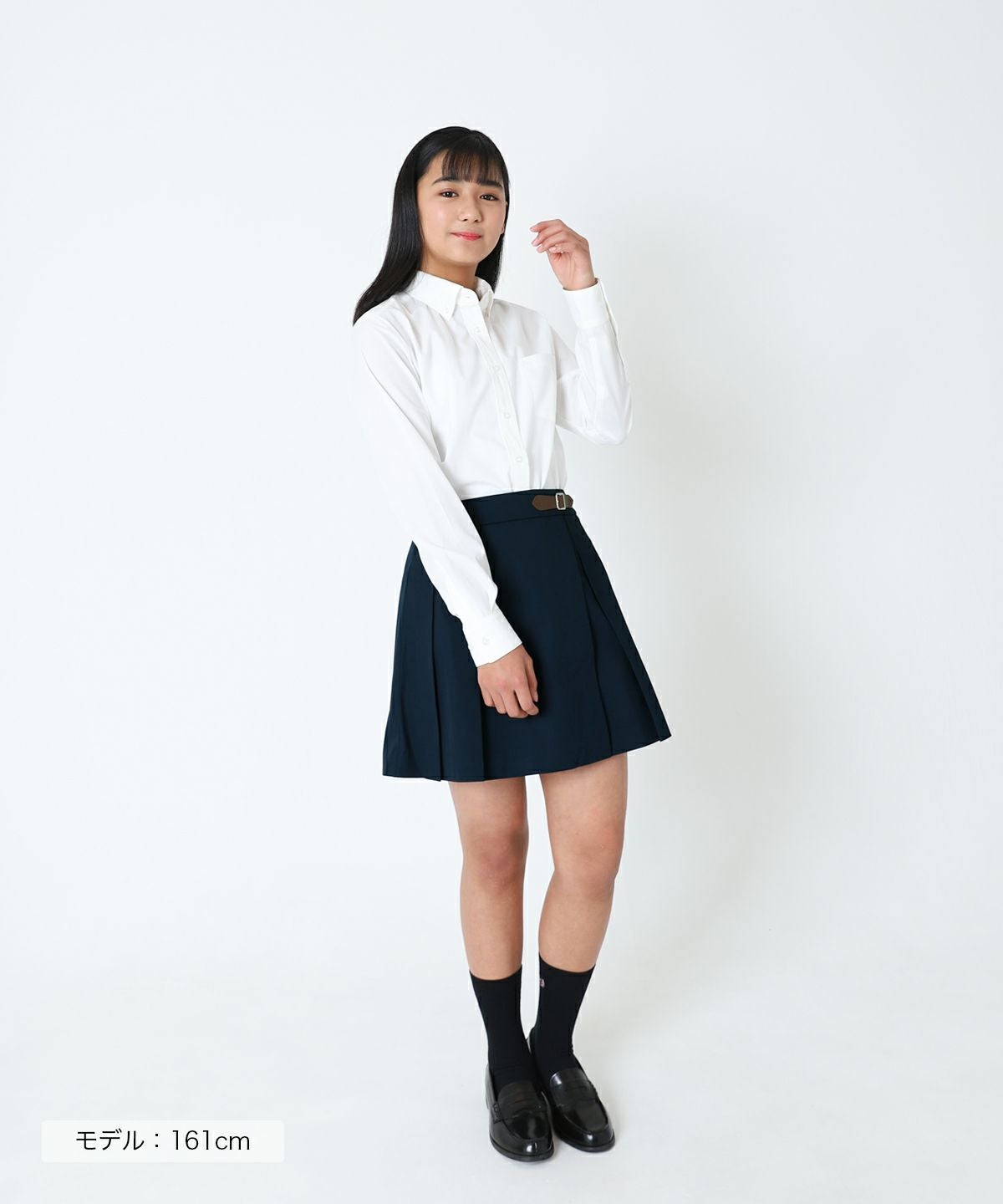 ラッププリーツスカート】ネイビー ARCS-3013-01 | 原宿発の制服