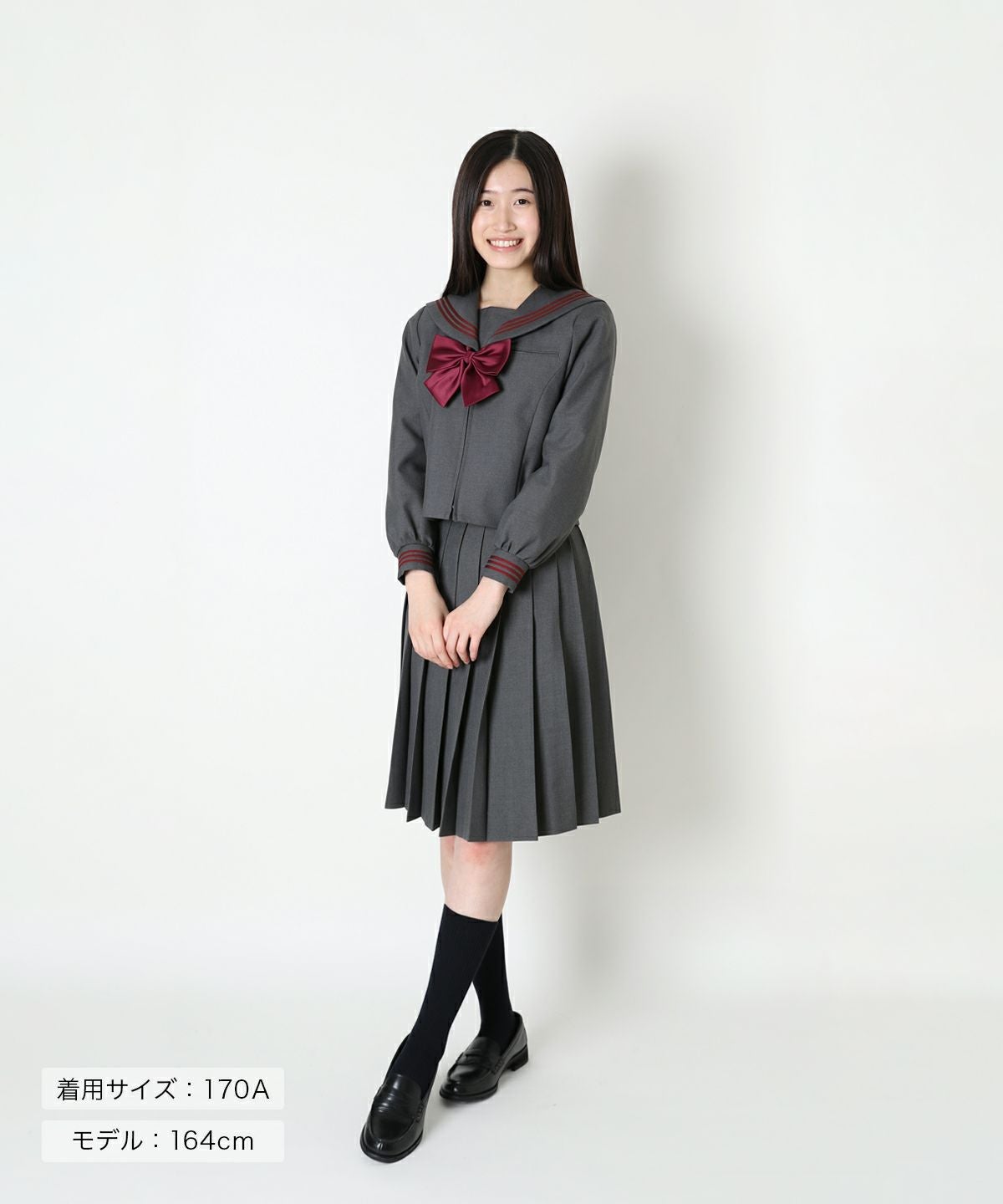 本店限定】冬セーラー長袖(ミディアムグレー)ARCSL-1019-03 | 原宿発の