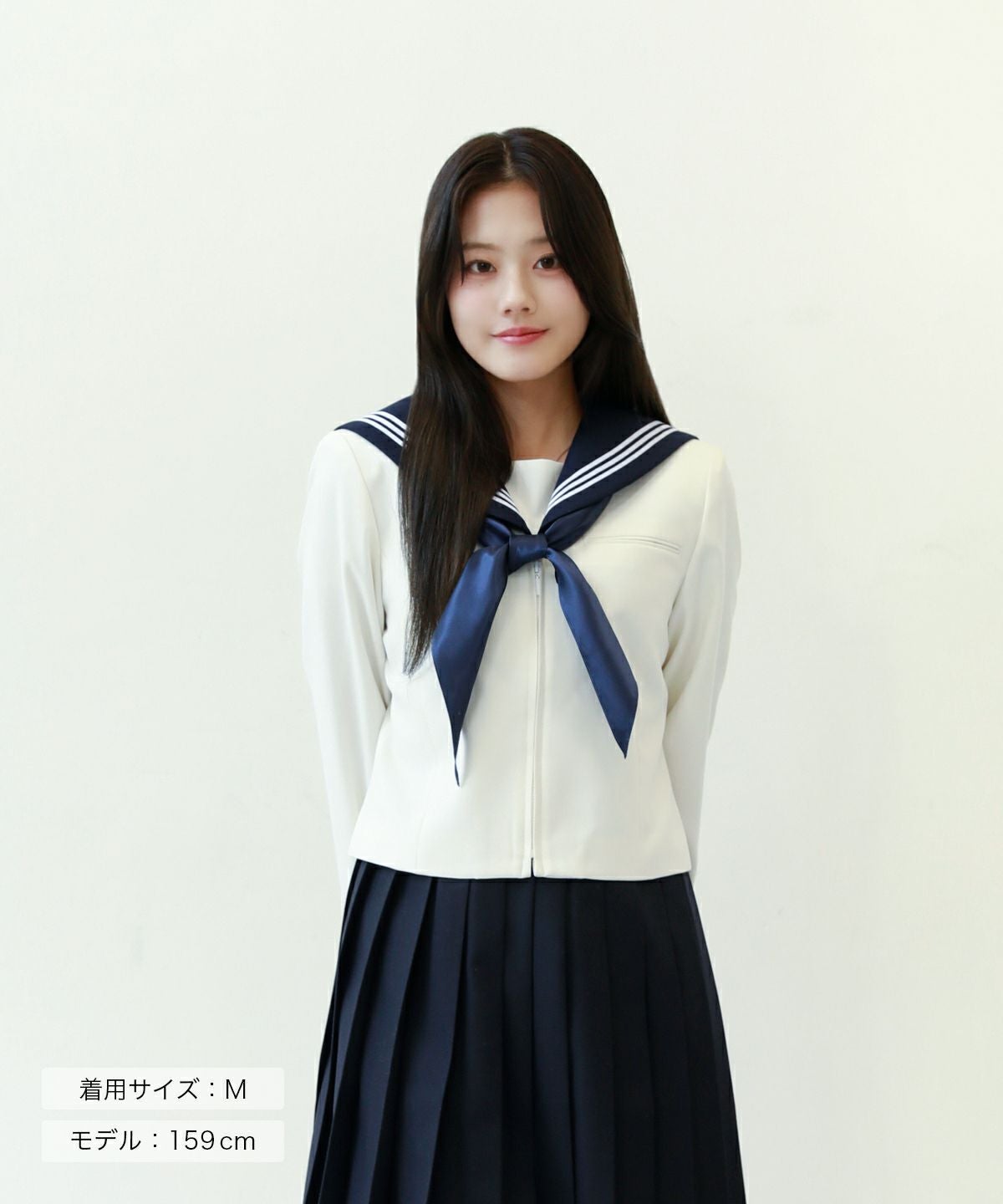 セーラー 本店限定】冬セーラー長袖(ホワイト)ARCSL-1026-07 | 原宿発の制服