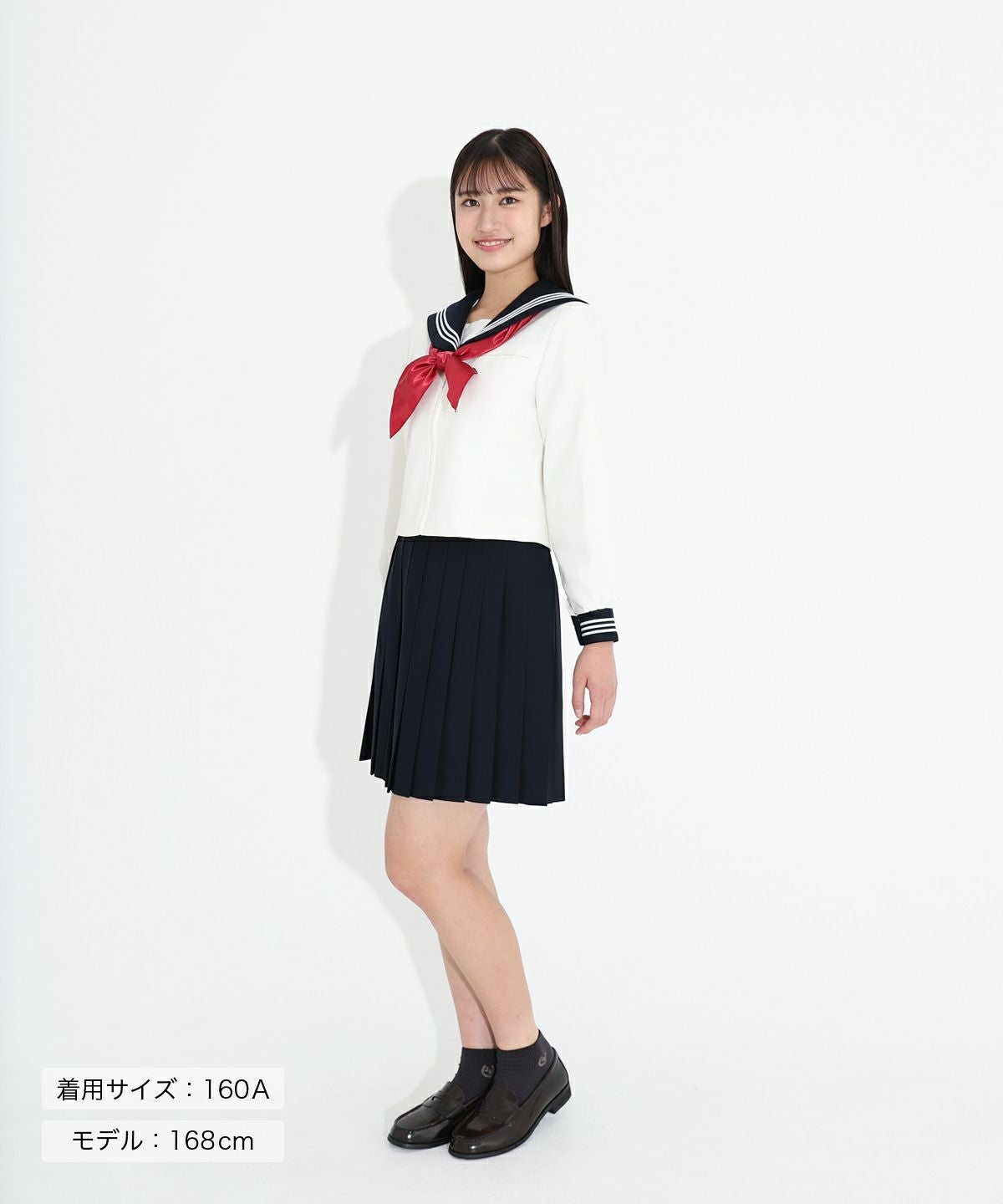 本店限定】冬セーラー長袖(ホワイト)ARCSL-1026-07 | 原宿発の制服