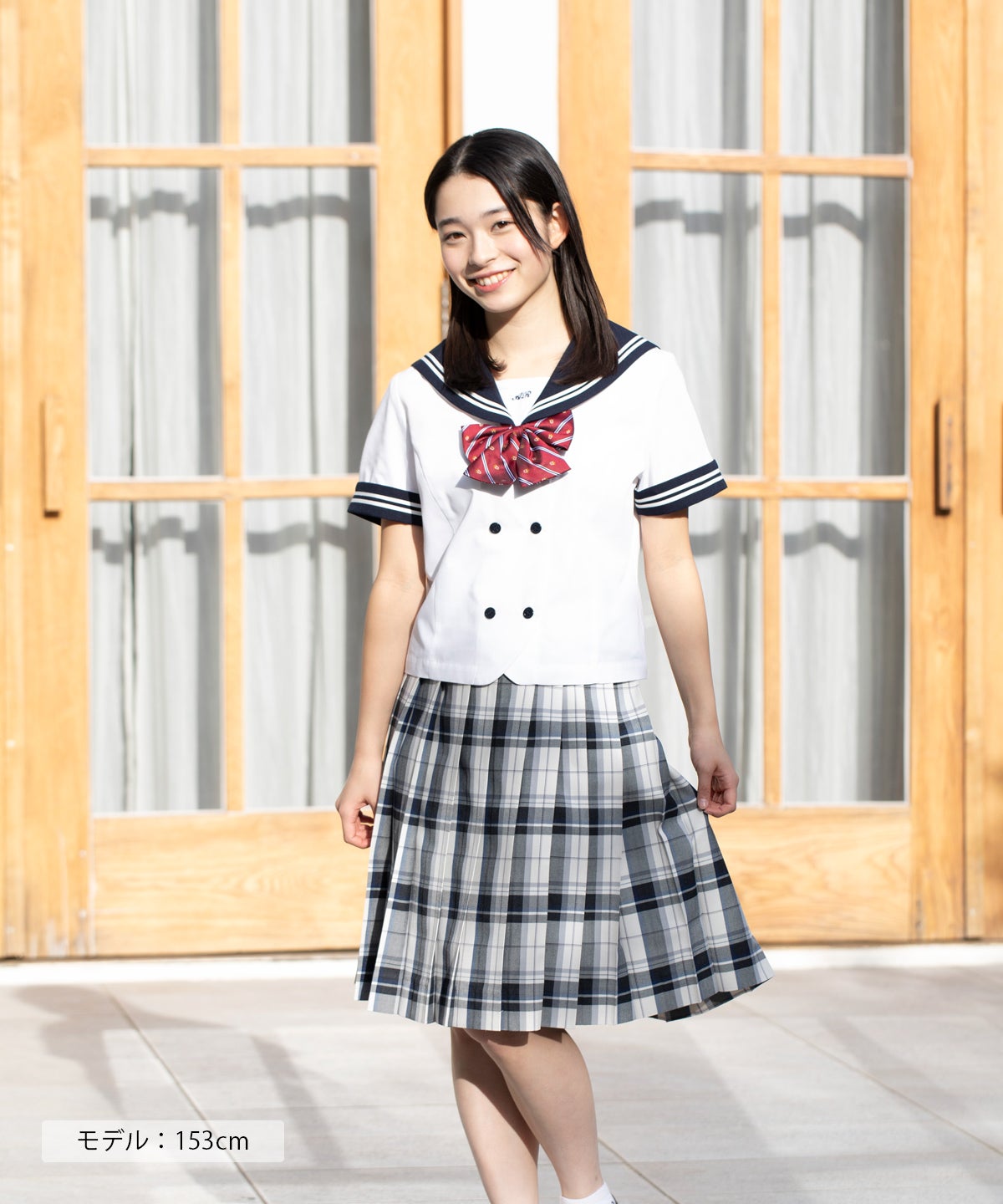 ホワイト×グレー（ロング丈） ARCS-1094L58 | 原宿発の制服ブランド