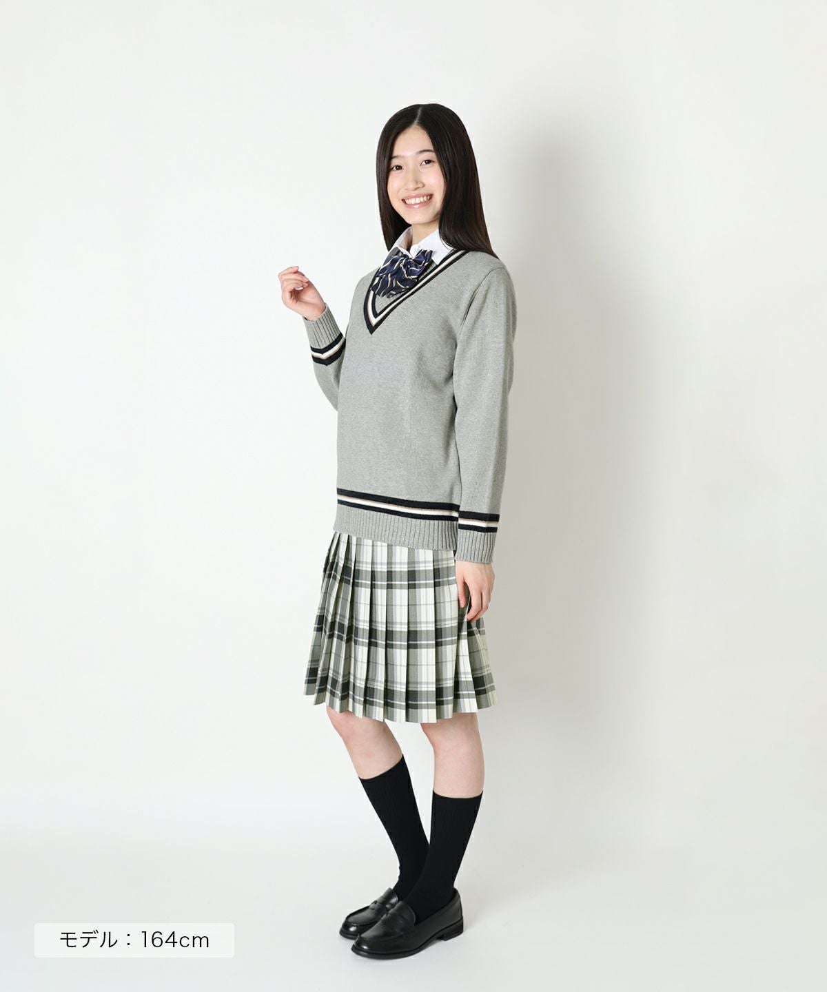 ホワイト×グレー（ロング丈） ARCS-1094L58 | 原宿発の制服ブランド