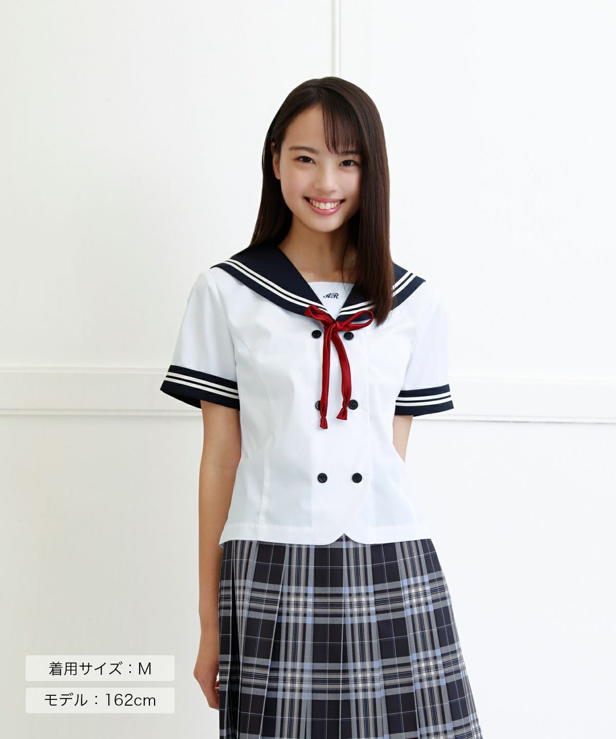 ダブル前開きセーラー (ネイビー) ARCSL-1025-01 | 原宿発の制服