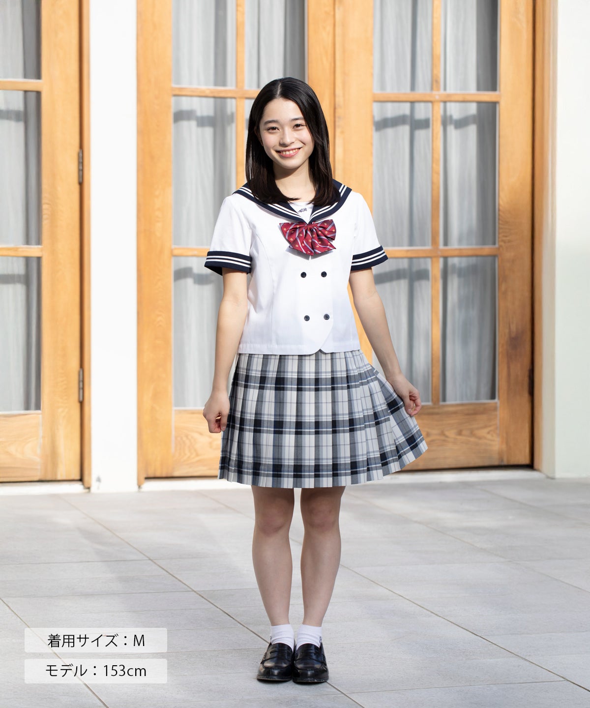 ダブル前開きセーラー (ネイビー) ARCSL-1025-01 | 原宿発の制服