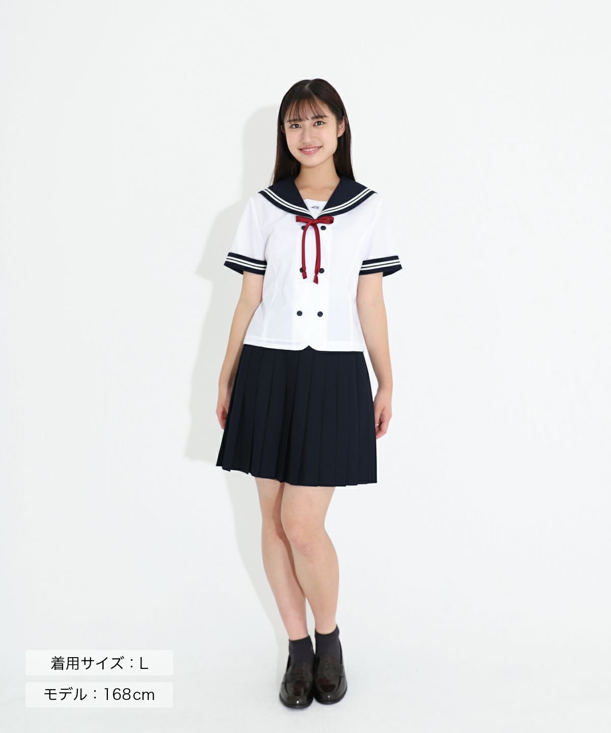 ダブル前開きセーラー (ネイビー) ARCSL-1025-01 | 原宿発の制服