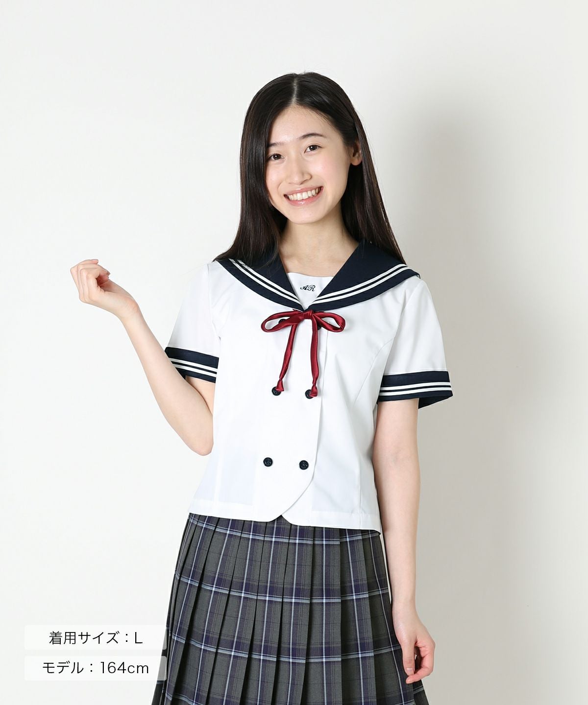 ダブル前開きセーラー (ネイビー) ARCSL-1025-01 | 原宿発の制服
