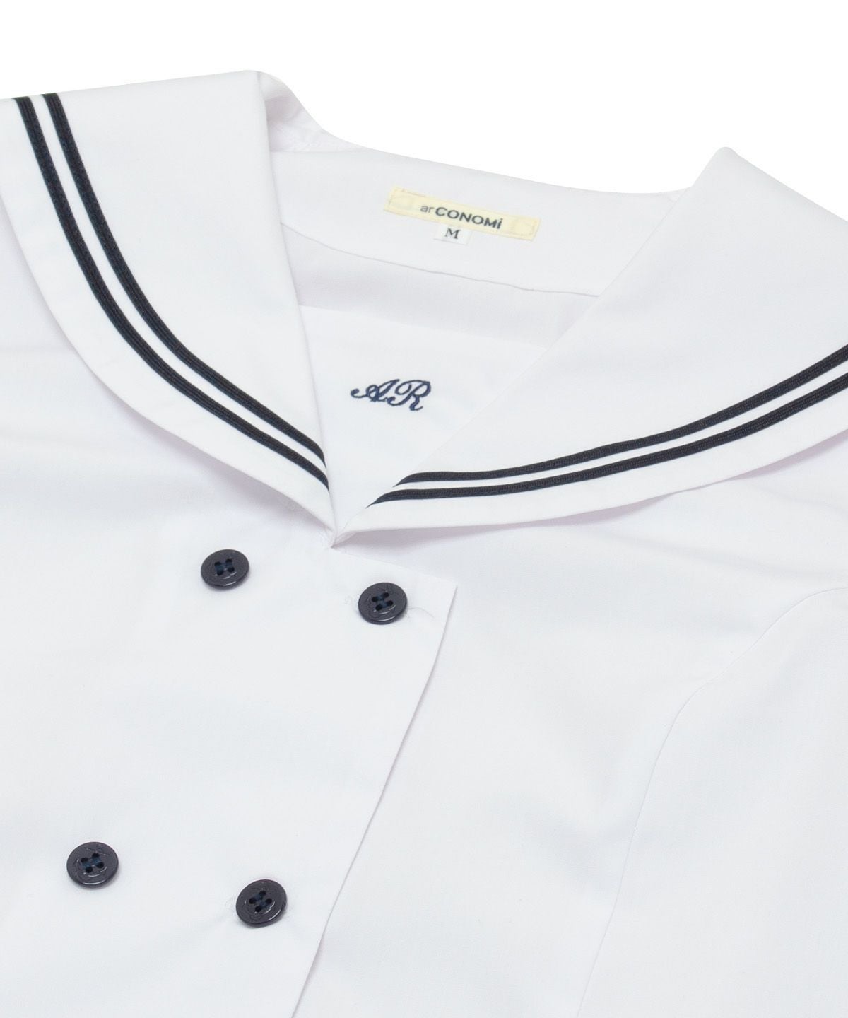 ダブル前開きセーラー (ホワイト) ARCSL-1022-07 | 原宿発の制服