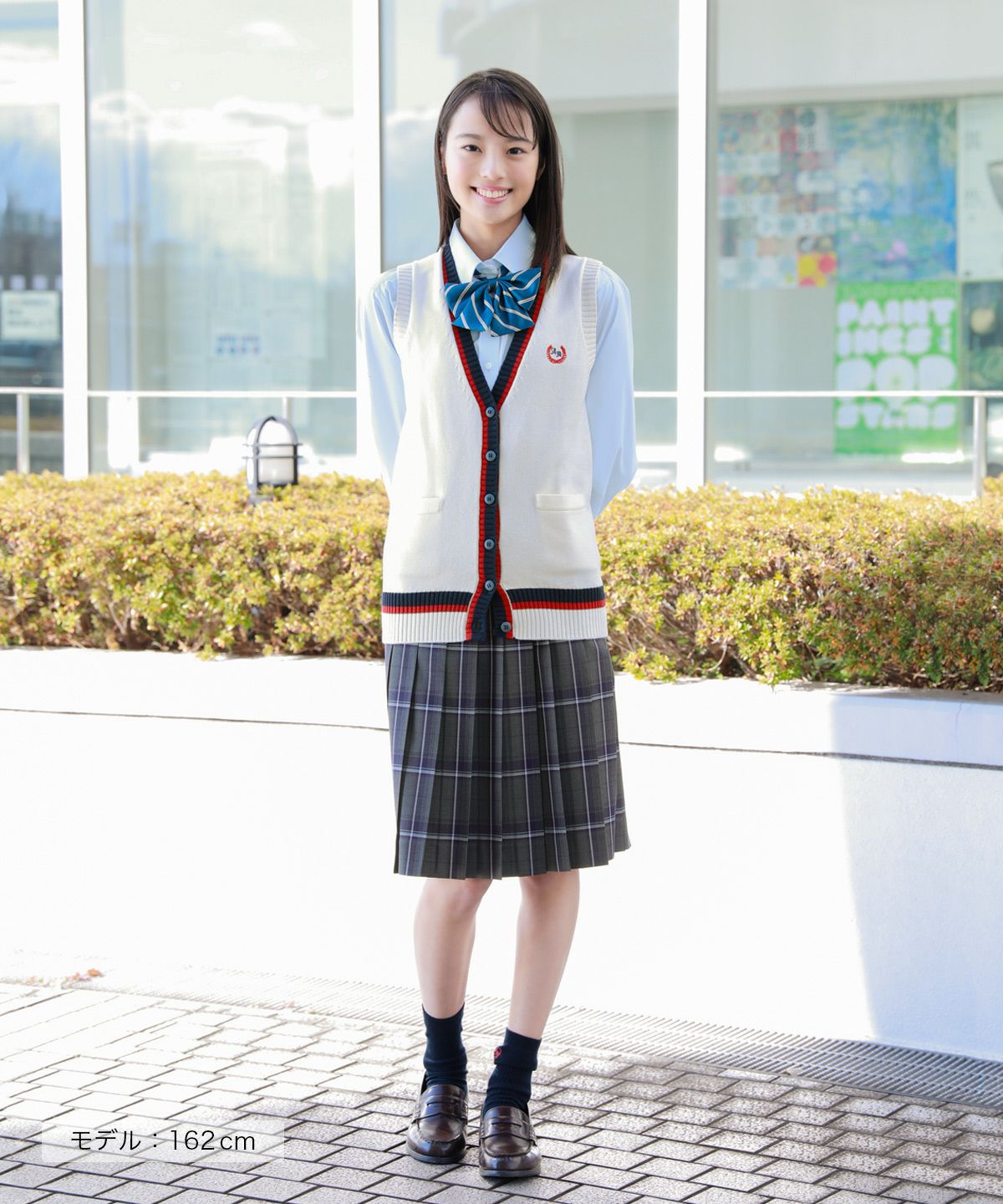 グレー×スカイブルー （ロング丈） ARCS-1085L58 | 原宿発の制服